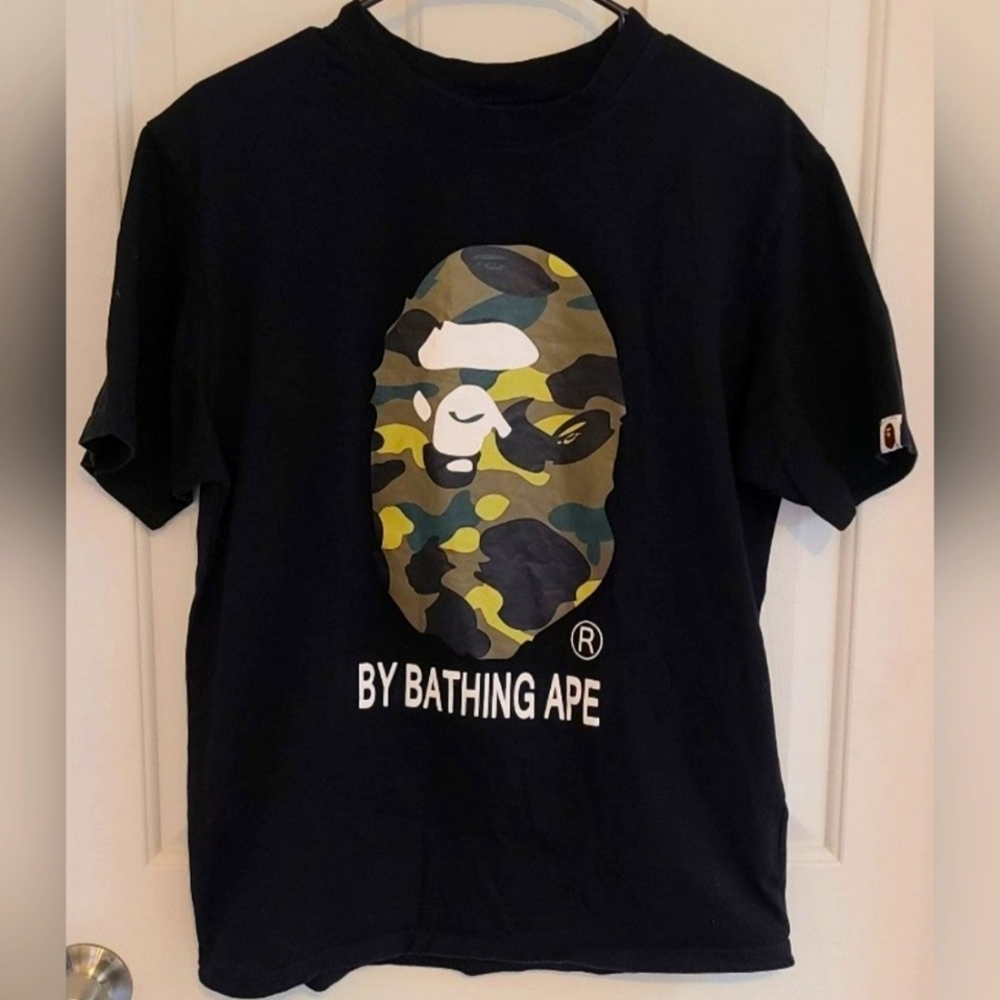A Bathing Ape T Shirt Camo Bape Size Medium